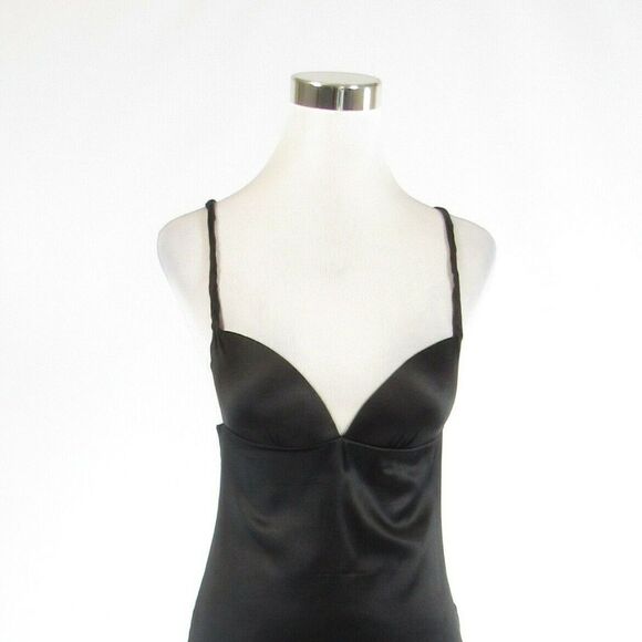 Carlos Miele black spaghetti strap dress M - Picture 2 of 8